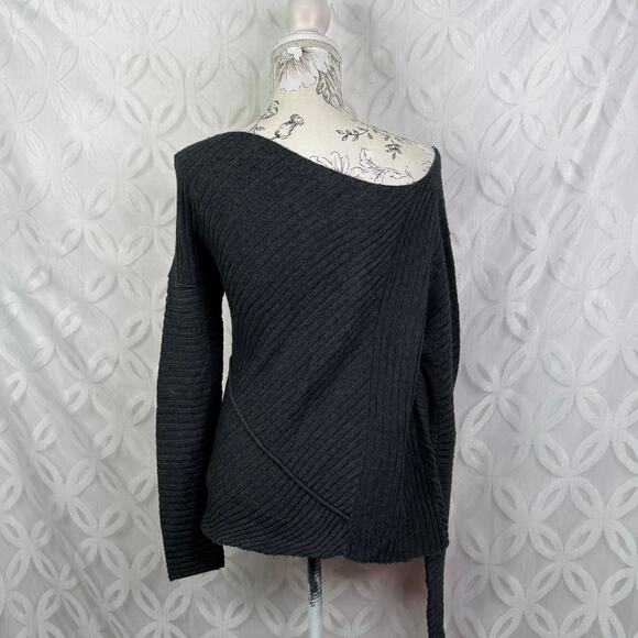 Free People Love and Harmony Gray Ribbed Knit Sweater Size S - Picture 12 of 12